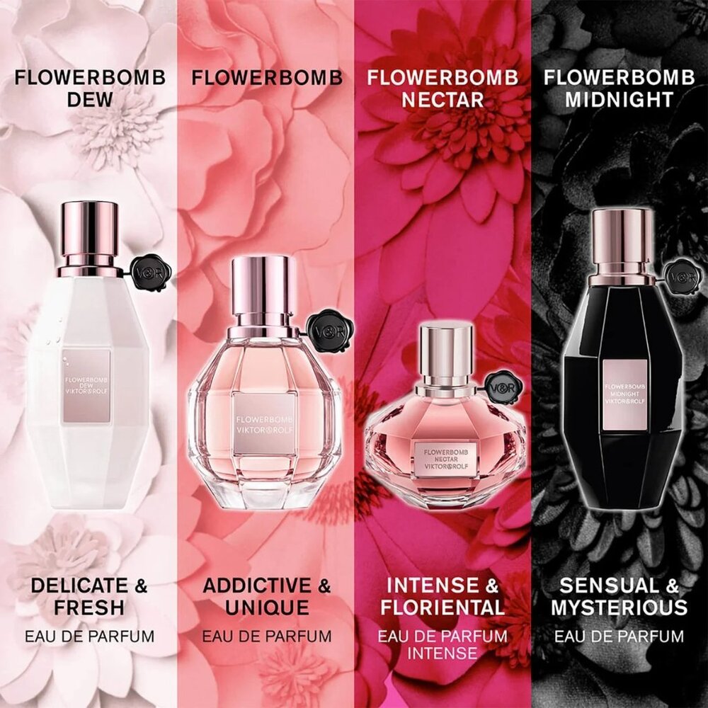 Viktor & Rolf Flowerbomb Dew EDP Floral Rose Pear Musk-Mini 7ml-0.24oz-BOXED-NEW - Picture 9 of 14